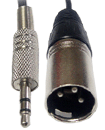 1 Meter 3.5MM Male Jack To XLR Plug Audio Cable Mi