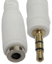 1.8M Gold Plated 3.5mm Male to Female Stereo Jack cable