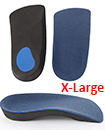 3/4 Orthotic Arch Support Insoles For Plantar Fasciitis Fallen Arches Flat Feet X-Large 