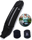 Unisex Black Waist Belt Bum Bag Jogging Running Travel Pouch Keys Mobile Cash