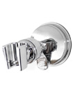 Shower Handset Holder | CHROME Bathroom Wall Mounted Adjustable Suction Bracket