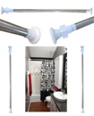 90-160cm Steel Extendable Shower Bath Curtain Rail