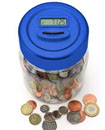 Digital UK Pound Coin Counter LCD Saving Jar Money