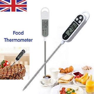 White BDigital Kitchen Egg Timer Magnetic Cooking Baking LCD Count Down Up Loud Alarm