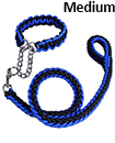 Strong Dog Pet Lead Leash Splitter Coupler with Clip Dag Chain Collar Harness Medium size