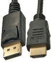 1 Meter Gold plated DisplayPort DP Male to HDMI Ma