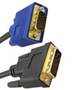 High Quality 2Meter DVI-I Male to VGA Male Cable C