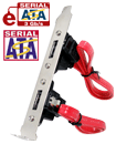 2 Port eSATA External to 2 SATA Internal PCI Backp