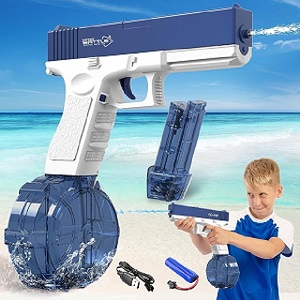BLUE MAGZINE VERSION BLUE Electric Water Guns Pistol for Adults Children Summer Pool Beach Toy Outdoor Hot
