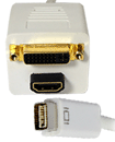 Mini DVI Apple Mac to HDMI/DVI-D Female Gold plate