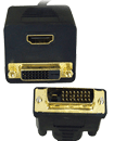 DVI-D Male to HDMI/DVI-D Female Gold Plated Adapte