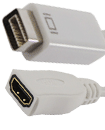 Mini DVI to HDMI Female Adapter Cable for Apple MA