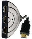 3 Port 1080P HDMI AUTO Switch Switcher + Cable