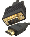 2.5 Meter HDMI Male to SVGA VGA Male Gold Plated C