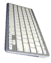 White Bluetooth Wireless Keyboard Slim for Apple M