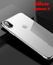 Luxury Case Cover for iPhone X Clear Electro Plated Ultra Slim Shockproof Silicone 