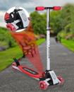 90cm Tri Folding Outdoor Kids Child Kick Push Scooter with 4 LED Wheel 