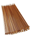 High Quality Set 36pcs Single Pointed Bamboo Knitting Needles 2mm - 10mm