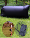 Lazy Lounger Inflatable Air Bed Sofa Lay Sack Hangout Camping Beach Bean Bag 