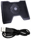 Aluminum USB Notebook / Laptop Cooler 14cm Fan for