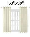Eyelet Ring Top Slot Net Voile Curtains Panel 