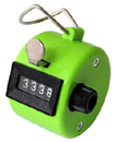 4 Digit Manual Hand Tally Mechanical Palm Click Co