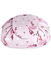 Quick Release Large Capacity Cosmetic Drawstring Bag Magic Pouch Travel Storage (pink flower printing  
