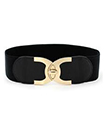 Ladies Wide Fashion Belt Women Black Cinch Waist Belt Elastic Stretch Gift UK