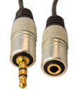 2 Meter Gold Plated 3.5MM Jack Male To Female AUX cable