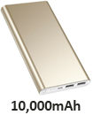 Portable 10,000mAH Dual USB Port External Power Bank Backup Battery Charger 