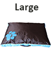 DOUBLE SIDED WATERPROOF DOG PET CAT BED MAT CUSHION MATTRESS WASHABLE COVER L Blue