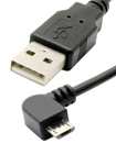 2M USB 2.0 to Right Angle Micro 5 Pin Data Cable &
