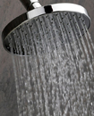 8" Large Round Chrome Plated Bathroom Rain Water O