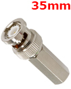 35mm BNC Male Twist Coaxial CCTV Camera Socket Connector (Adapter For RG59 Cable)