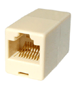 RJ45 Cat5E/6E Crossover Ethernet Coupler Connector
