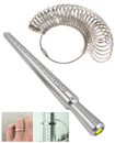 Ring Sizer Mandrel Stick and Finger Gauge Jewellery Kit Tool Engagement Metal Sizer Jewellers 