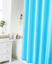Plain Shower Bathroom Curtain Liner with 12 Hook Ring Set