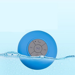 Portable LED Waterproof Suction Wireless Bluetooth Speaker for Shower Bathroom