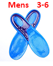 Feet Support Orthotic Gel Pain Relief Massaging Sport Shoe Insoles Mens  3-6
