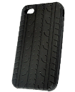 Black Tyre Tread Silicone Rubber Case Cover For iP