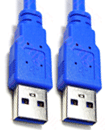 2M USB 3.0 A Male To A male Blue Connection Cable 