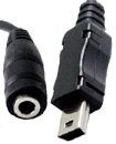 Mini USB to 3.5MM Female earphone Adapter for Moto