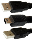 USB 2.0 A To USB Mini 5 Pins B Male Y-Cable