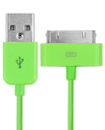 USB Data Charger Cable for iPod iPhone Green Color