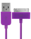 USB Data Charger Cable for iPod iPhone Purple Colo