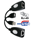 USB CAT5/CAT5E/6 RJ45 LAN Extension Adapter Cable