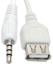USB A Female to 3.5mm jack plug cable Shuffle