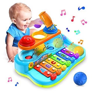 Yerloa Baby Xylophone Toys for Girls Boys Gifts,Balls Pound & Hammering Musical