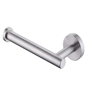 Wall Mounted Toilet Roll Holder Chrome Tissue Paper Stand Bathroom Round
