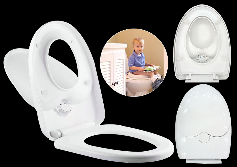 Luxury Soft Close Toilet Seat D Shape/Family Child ...